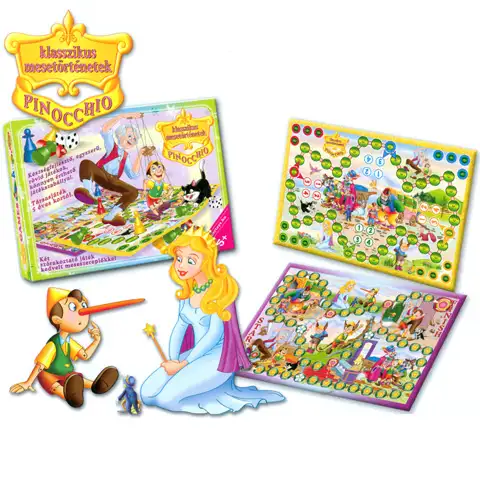 Végkiárusítás Pinokkió Két mesés társasjáték - D-Toys