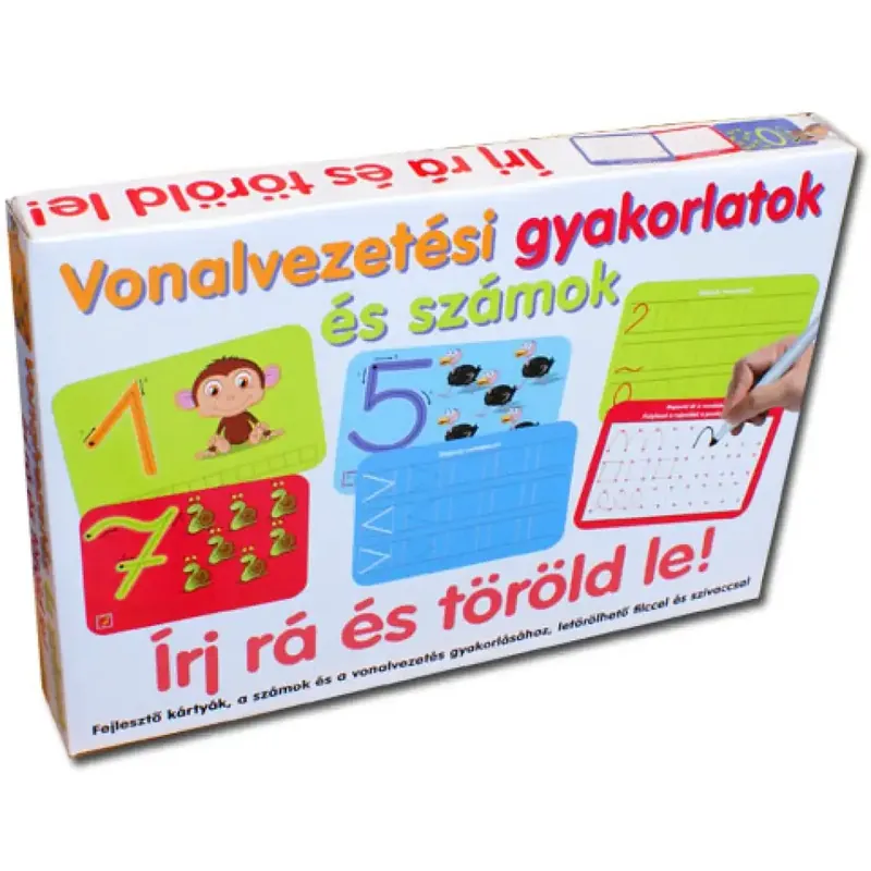 Vonalvezetési gyakorlatok és számok fejlesztő játék Szuper ajánlat