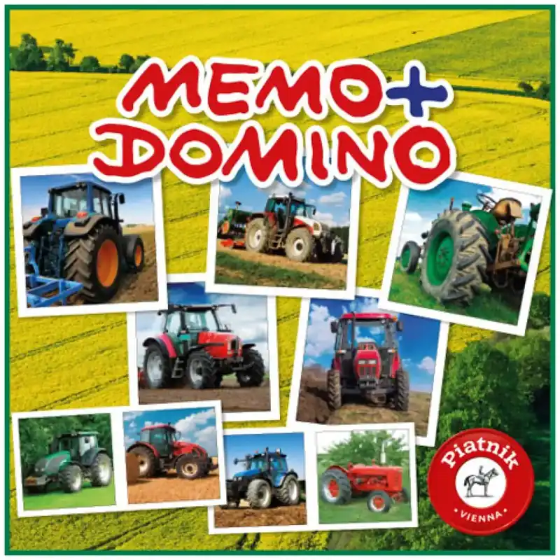 Nézd meg most Traktorok Memo - Domino társasjáték - Piatnik