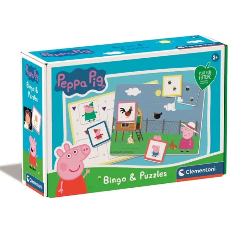 Peppa malac Bingo és puzzle játékszett - Clementoni Expressz kézbesítés