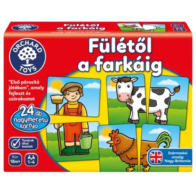 Azonnal elérhető Fülétől a farkáig készségfejlesztő játék