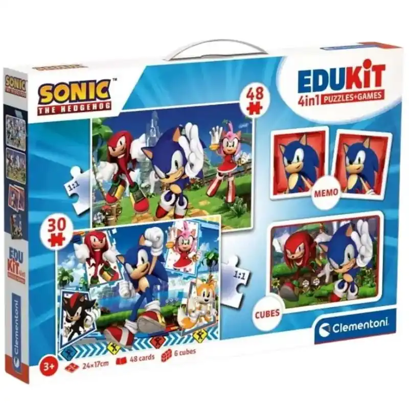 Nézd meg most Edukit Sonic 4 az 1-ben játékgyűjtemény - Clementoni