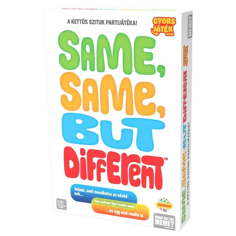 Same Same but Different - Quick Play kiadás parti társasjáték Vedd meg online
