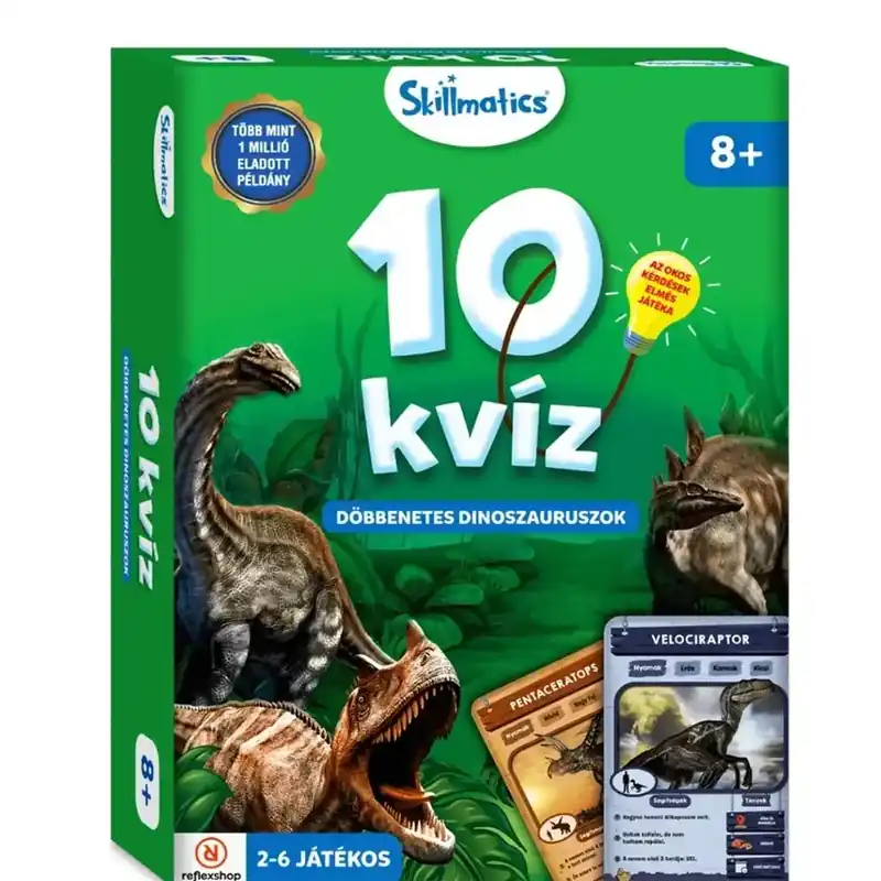 10 kvíz - Döbbenetes dinoszauruszok kvíz társasjáték Árcsökkenés