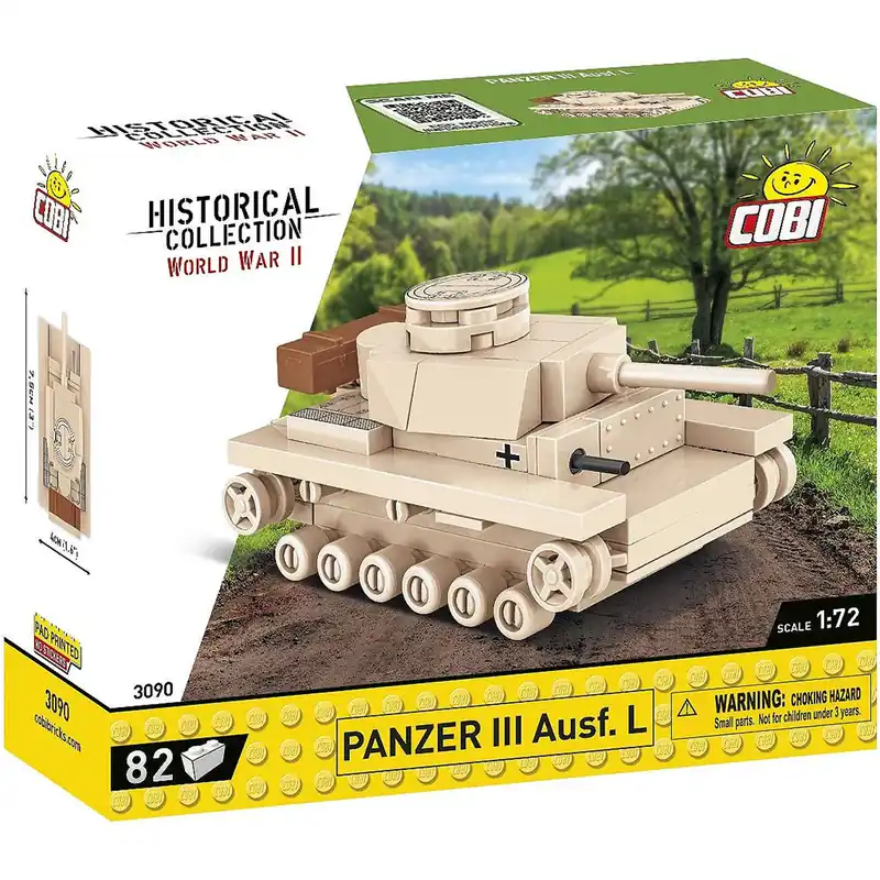 Szuper akció COBI Panzer III Ausf. L német harckocsi építőjáték (3090)