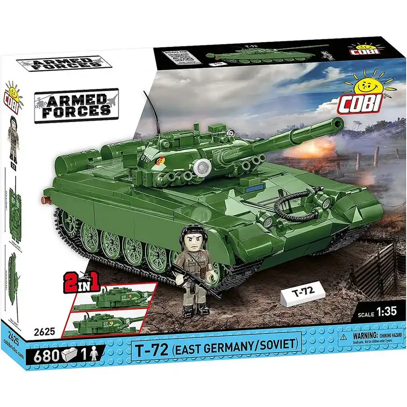 COBI Armed Forces T-72 (East Germany/Soviet) harckocsi építőjáték (2625) Kedvezményes ár