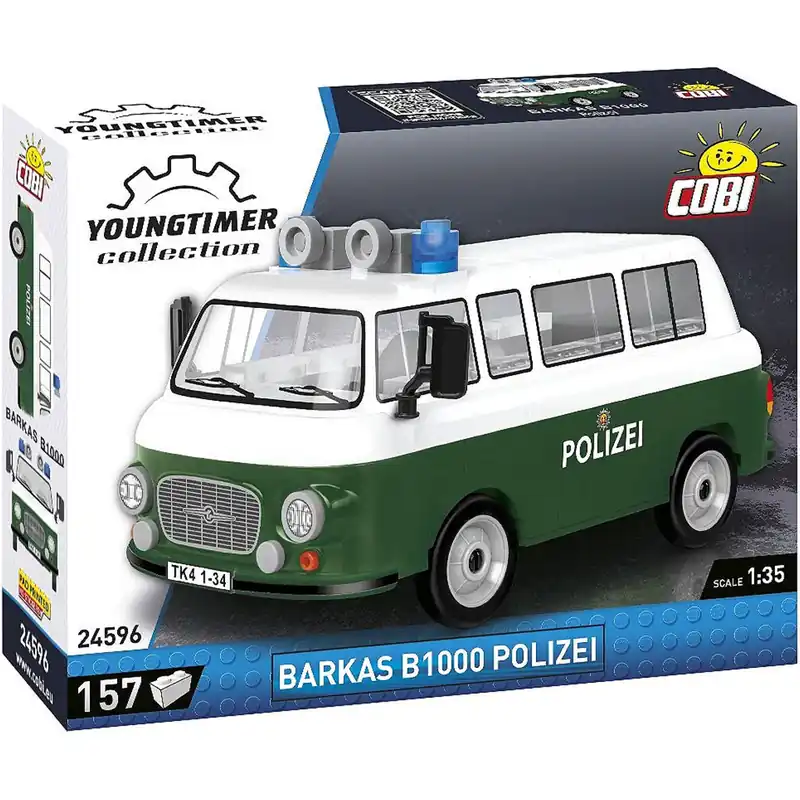 COBI Barkas B1000 rendőrségi mikrobusz építőjáték (24596) Biztonságos fizetés