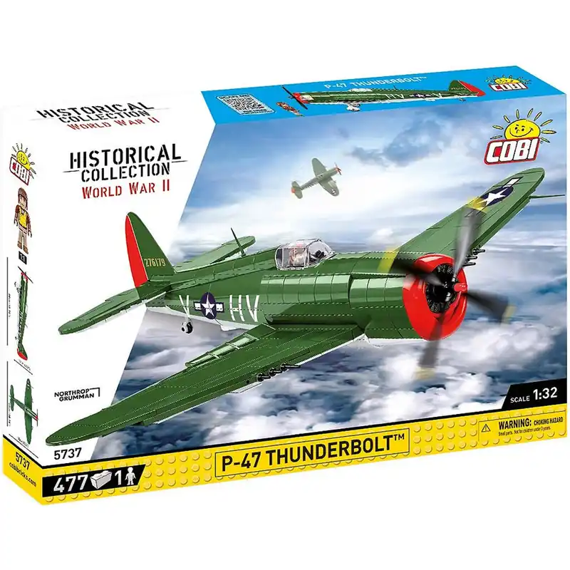 Legnépszerűbb COBI WW II P-47 Thunderbolt építőjáték (5737)