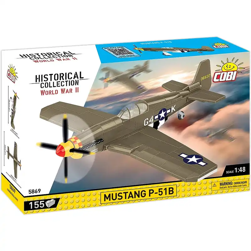 Gyors szállítás COBI Mustang P-51B repülő építőjáték (5869)