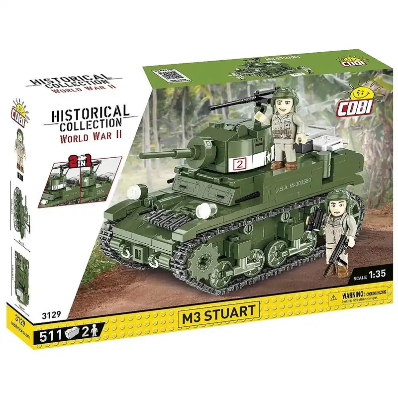 Kiárusítás COBI M3 Stuart tank építőjáték (3129)