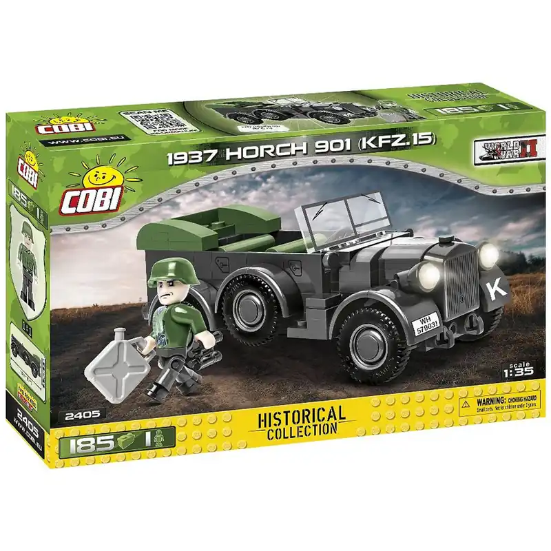 COBI 1937 Horch 901 kfz.15 katonai jármű építőjáték (2405) Expressz kézbesítés