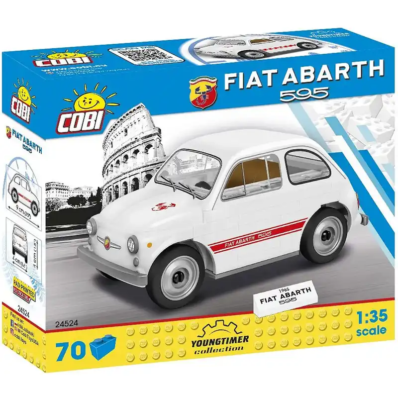COBI Fiat Abarth 595 építőjáték (24524) Expressz szállítás