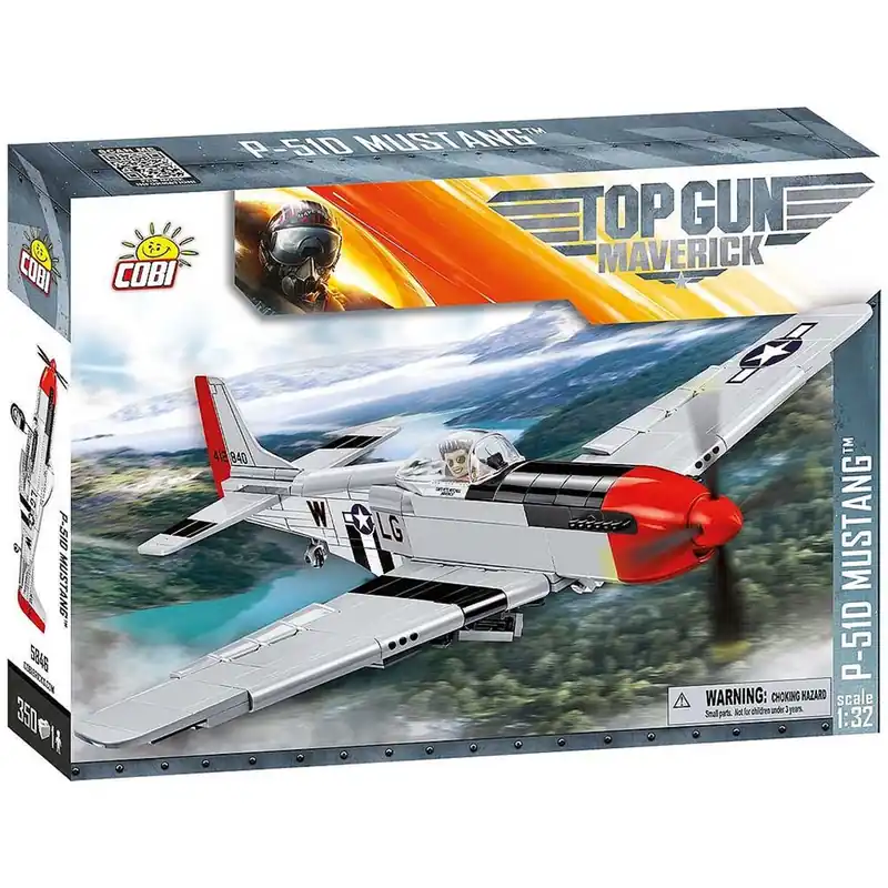 COBI Mustang P-51D „TOP GUN Maverick” repülőgép építőjáték (5846) Korlátozott ajánlat