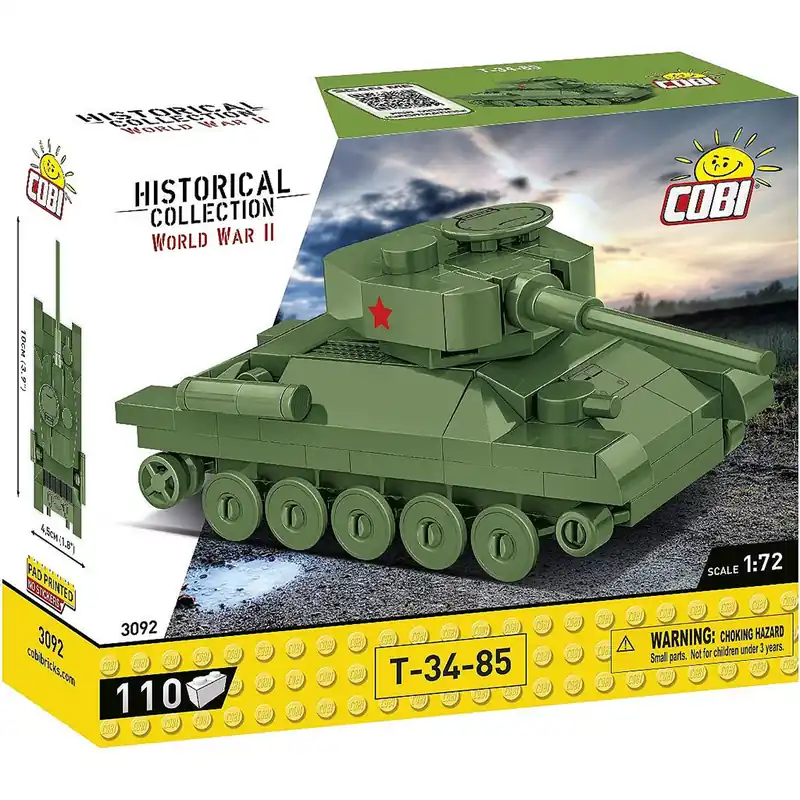 Olcsó COBI T-34/85 szovjet tank építőjáték (3092)