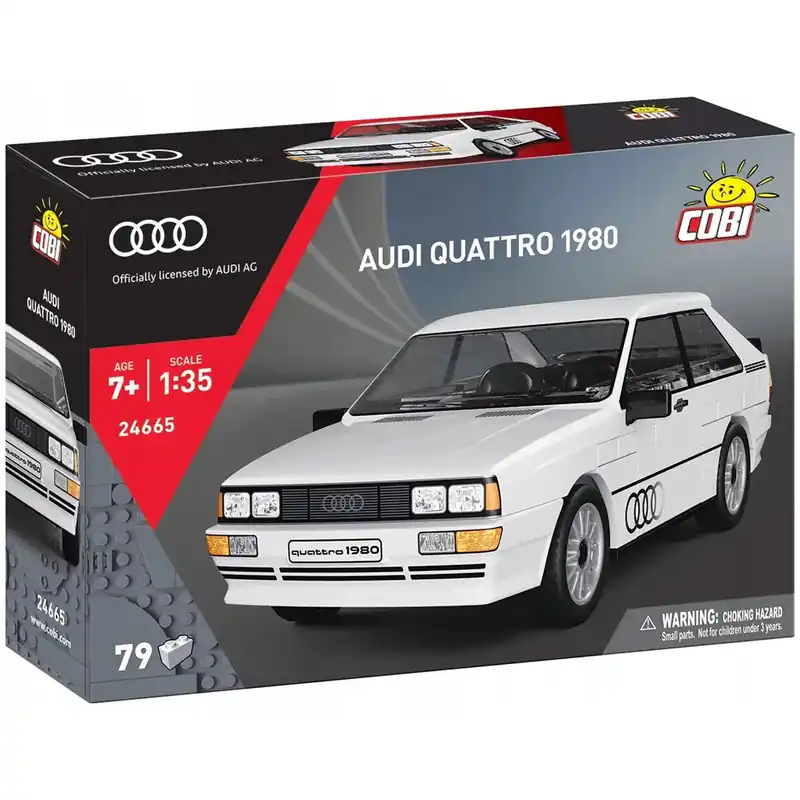 COBI Audi Quattro 1980 fehér autó építőjáték (24665) Azonnali szállítás