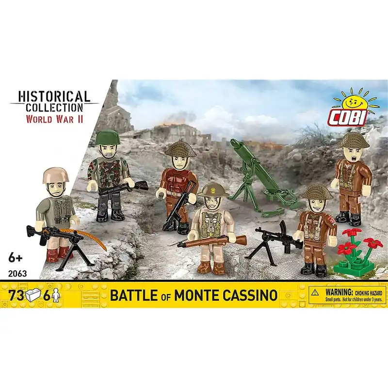 Biztonságos fizetés COBI WWII Monte Cassinói csata figura szett (2063)