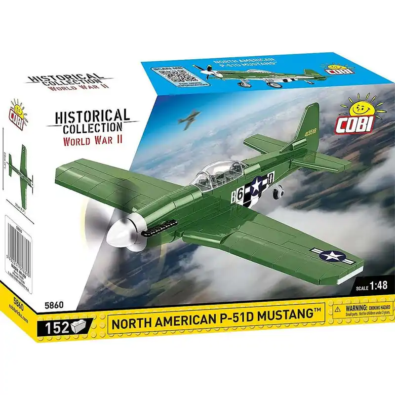 COBI Mustang P-51D vadászrepülőgép építőjáték (5860) Biztonságos fizetés