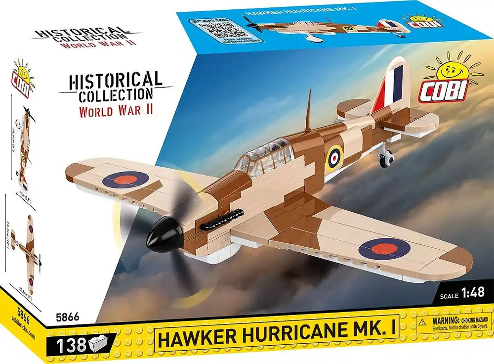 Azonnali szállítás COBI Hawker Hurricane Mk I építőjáték (5866)