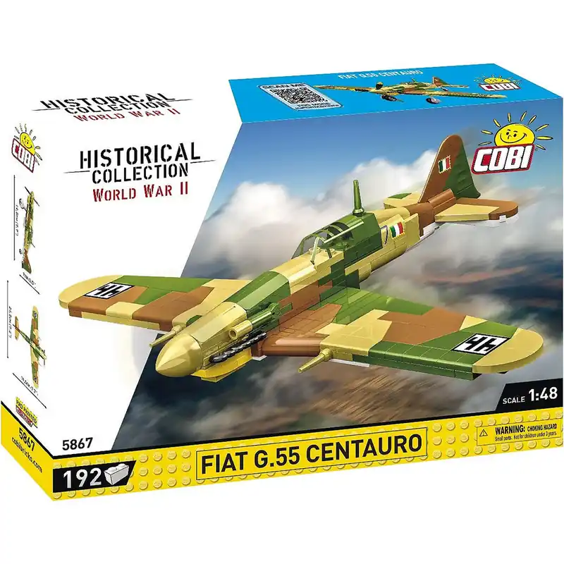 COBI Fiat G.55 Centauro repülő építőjáték (5867) Azonnali szállítás