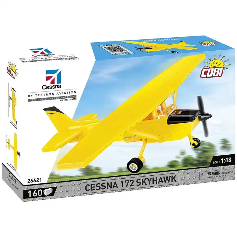 Korlátozott ajánlat COBI Cessna 172 Skyhawk sárga építőjáték (26621)