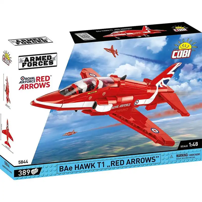 COBI BAe Hawk T1 „Red Arrows” repülőgép építőjáték (5844) Azonnali szállítás