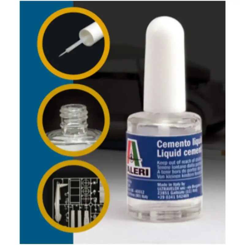 Italeri ecsetes makett ragasztó 15ml - vékony ecsettel Azonnali szállítás