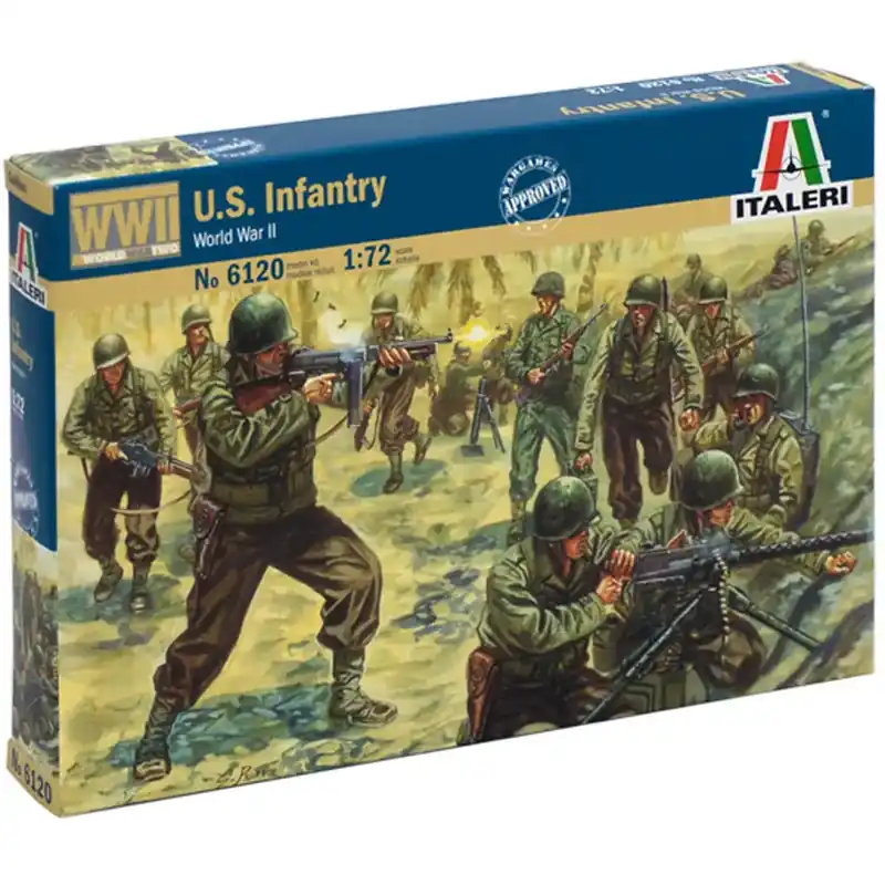 Azonnal elérhető Italeri 1/72 U.S. Infantry WWII. amerikai katonák figura makett