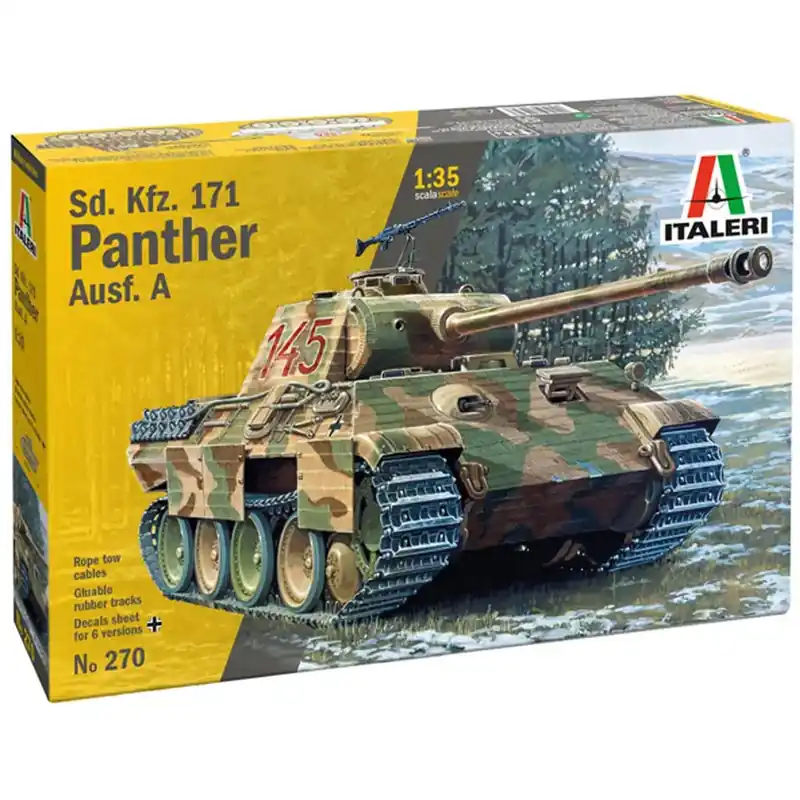 Szuper akció Italeri 1/35 Sd.Kfz. 171 Panther Ausf. A harckocsi makett