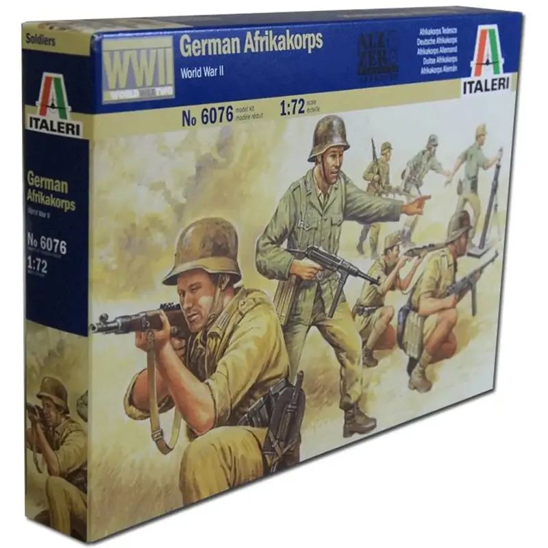 Azonnali szállítás Italeri 1/72 German Afrikakorps Német katonai figurák makett