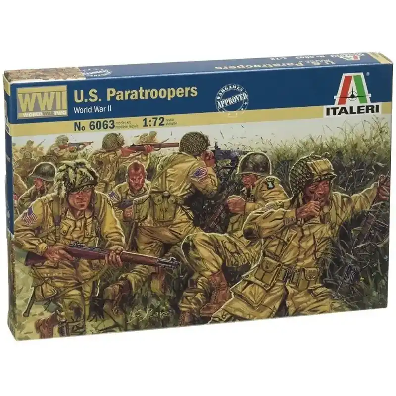 Italeri 1/72 U.S. Paratroopers katonai figurák makett Outlet