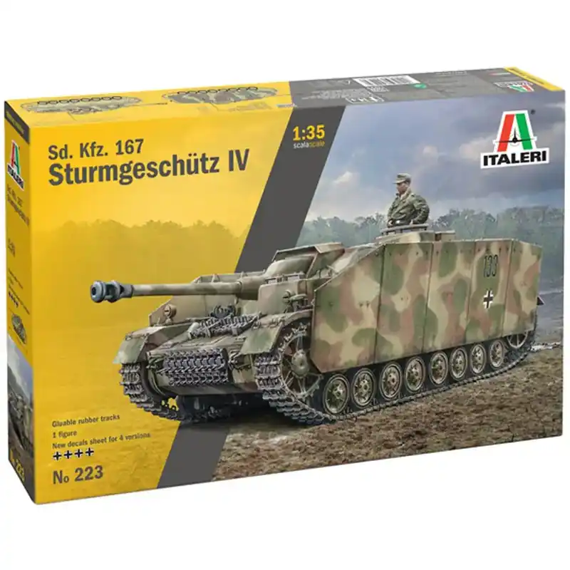 Italeri 1/35 Sd.Kfz. 167 Sturmgeschütz IV rohamlöveg makett Csak ma