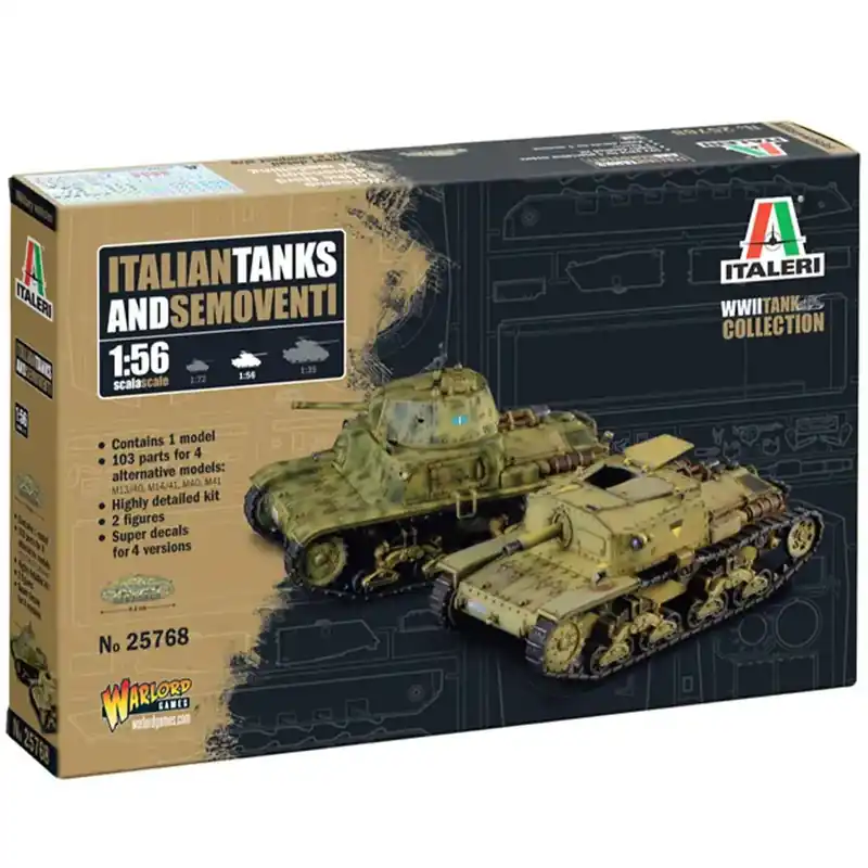 Kihagyhatatlan ajánlat Italeri 1/56 Italian Tanks Semoventi tank makett