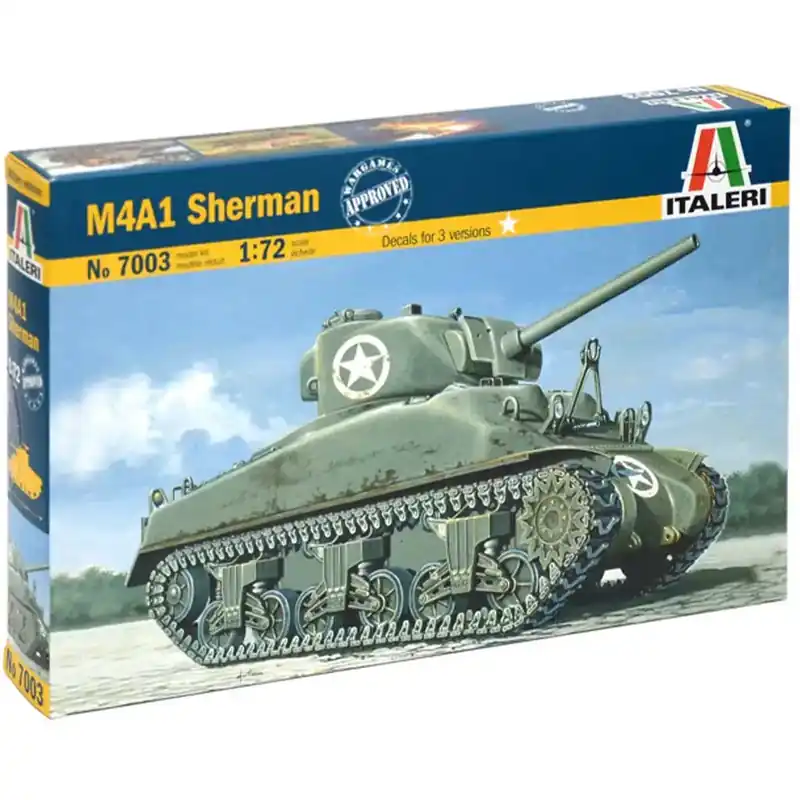 Italeri 1/72 M4A1 Sherman tank makett Rendeld meg most