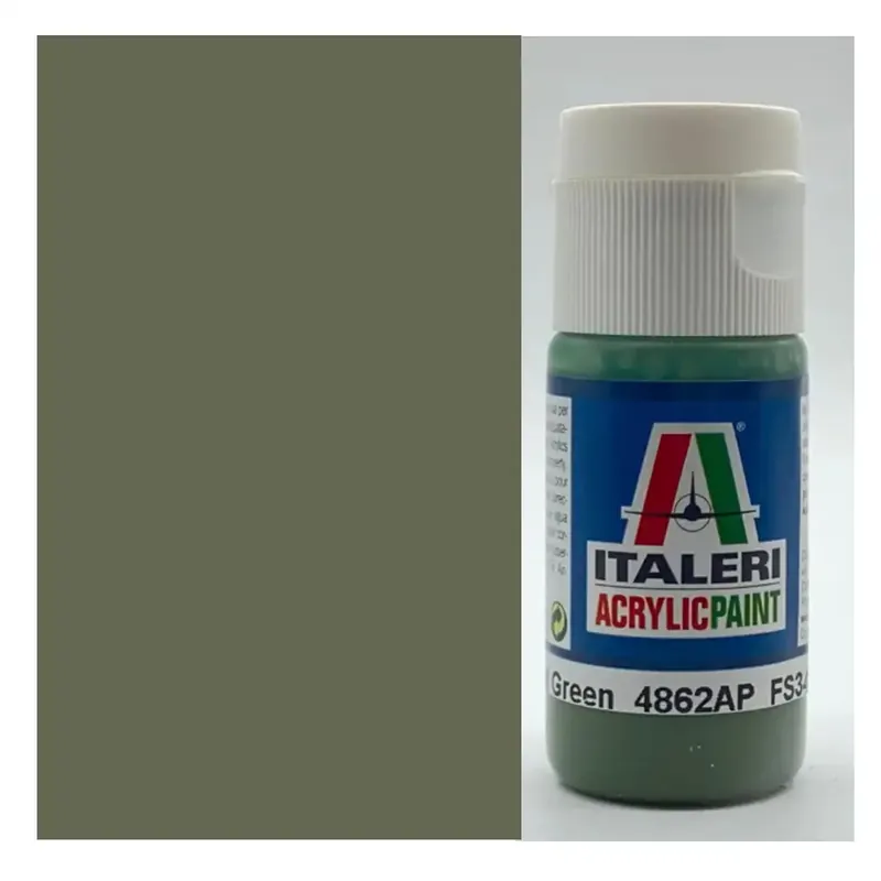 Akciós ár Italeri Flat Green (4862AP) - Matt zöld makett festék 20ml