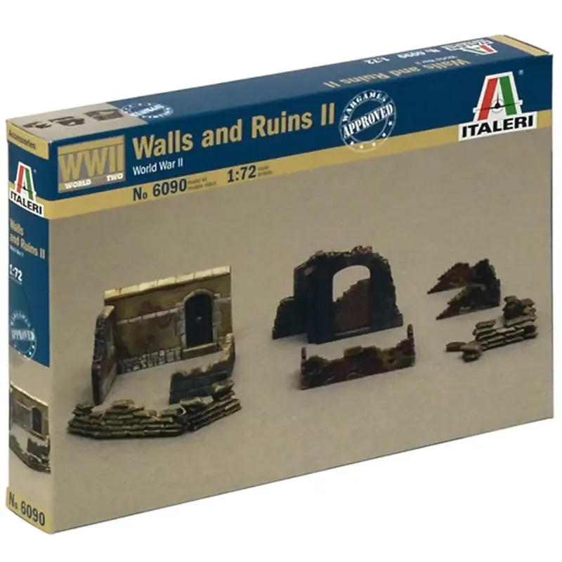 Szuper akció Italeri 1/72 Falak és romok dioráma szett