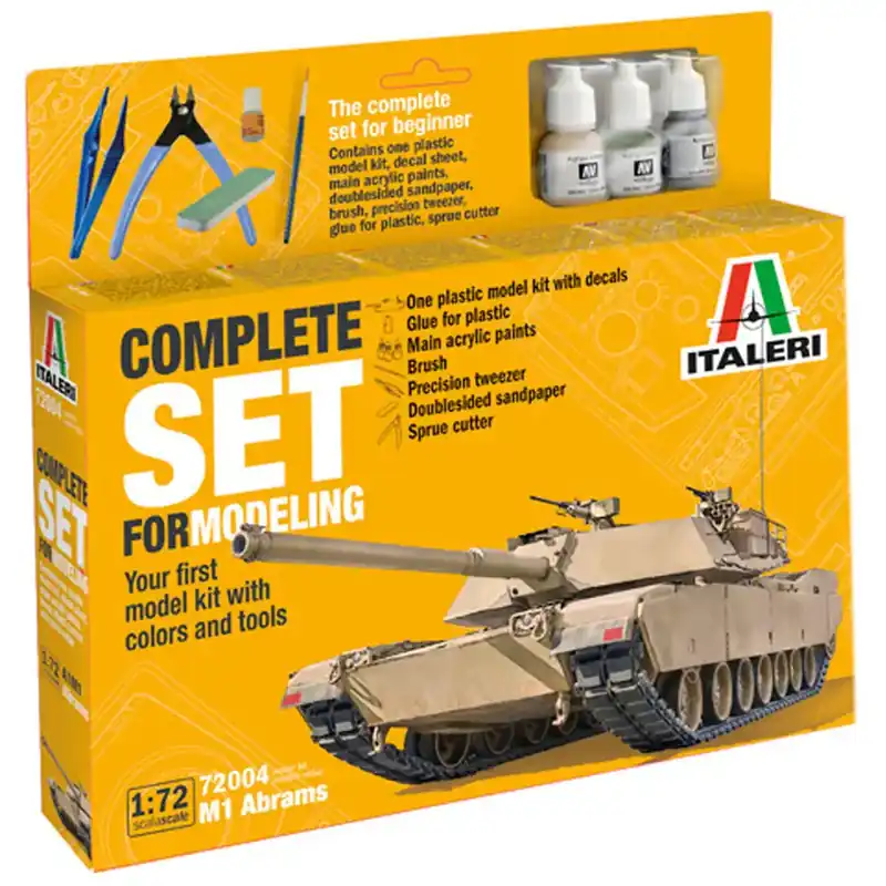 Árengedmény Italeri 1/72 M1 Abrams tank makett szett