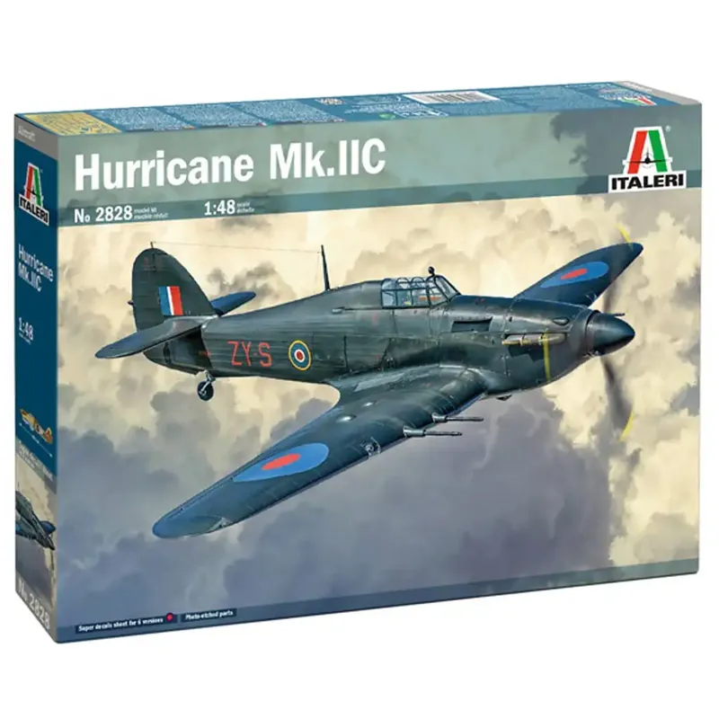 Gyors szállítás Italeri 1/48 Hurricane Mk.IIC repülőgép makett