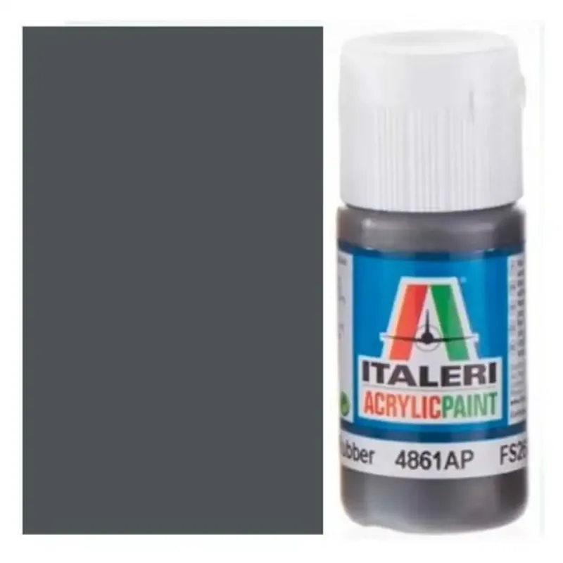 Italeri Flat Rubber (4861AP) - Matt gumi színű makett festék 20ml Legkelendőbb
