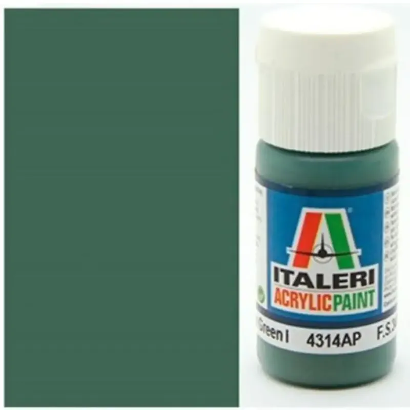 Kihagyhatatlan ajánlat Italeri Flat Medium Green (4314AP) - Matt közép zöld makett festék 20ml
