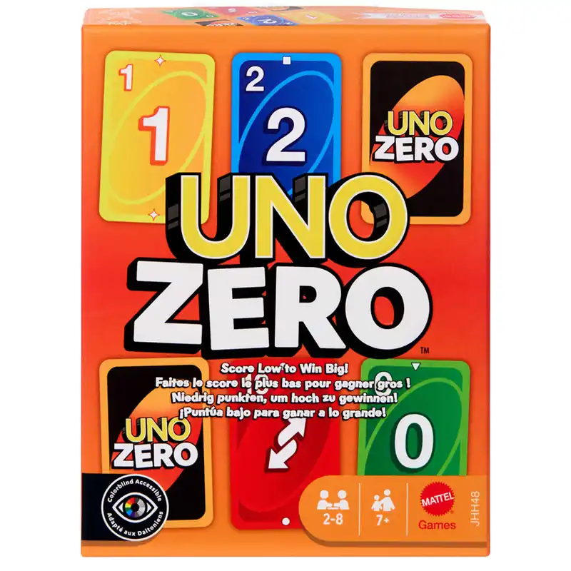 UNO Zero kártyajáték - Mattel Árengedmény