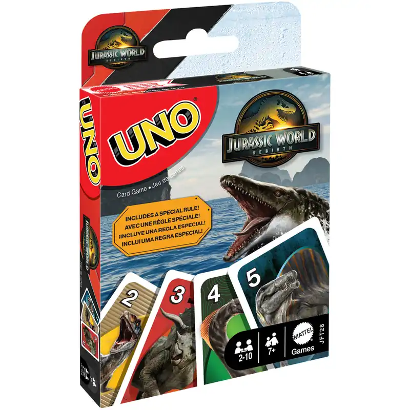 Szuper akció Jurassic World Újjászületés UNO kártyajáték - Mattel