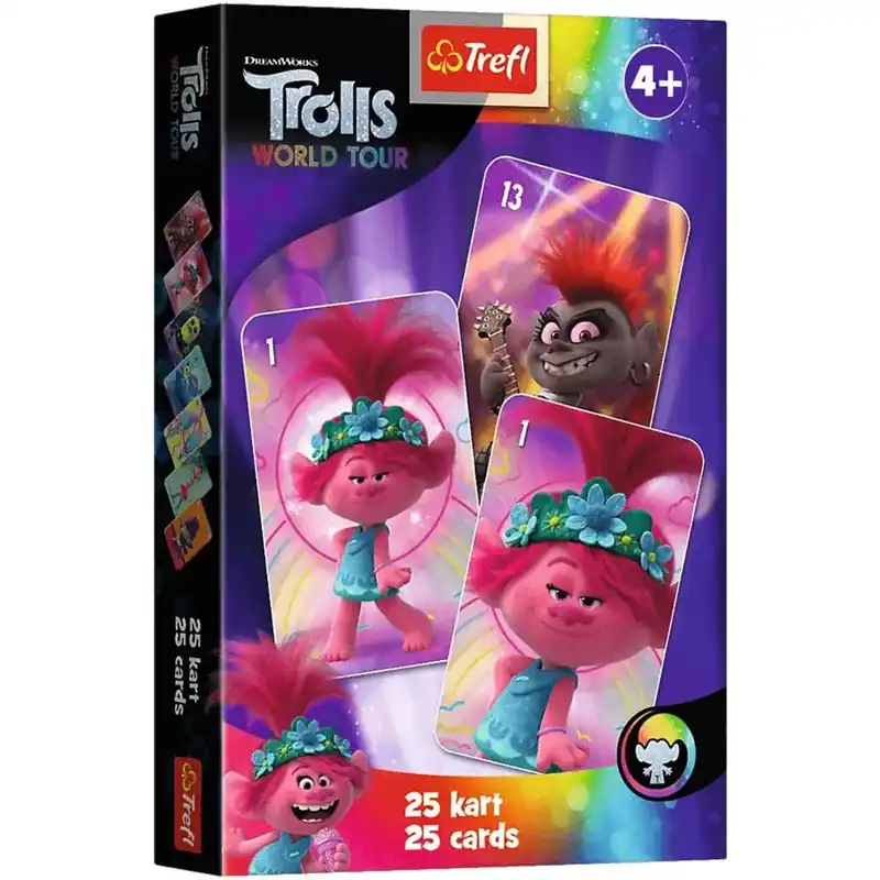 Szezonális akció Dreamworks Trollok fekete Péter kártyajáték - Trefl