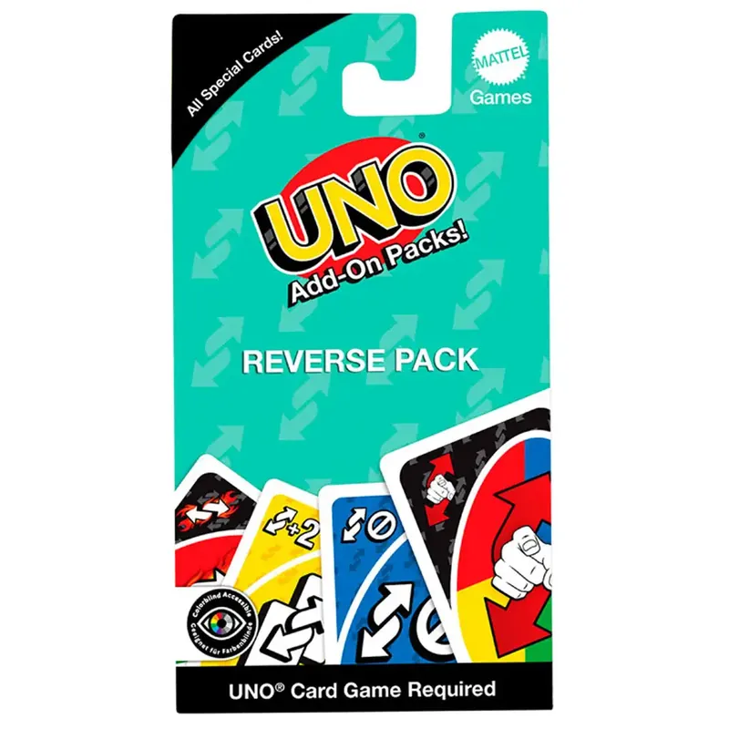UNO Visszafordító pakk kiegészítő kártyacsomag - Mattel Outlet