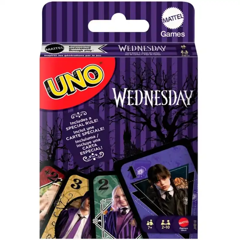 UNO Wednesday kártyajáték - Mattel Olcsóbb