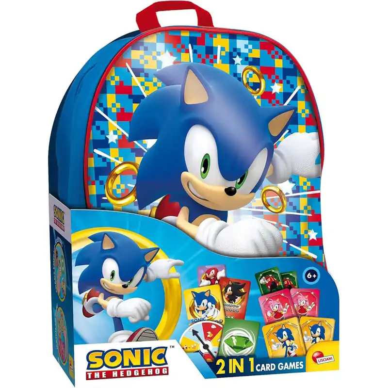 Azonnal elérhető Sonic kártyajáték hátizsákban - Lisciani
