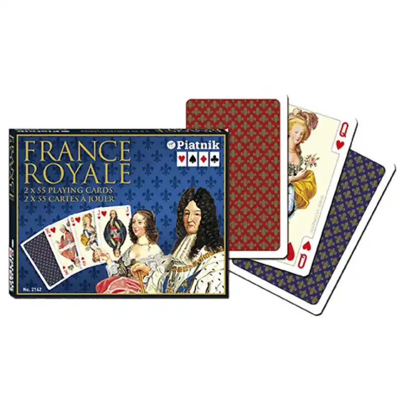 Alacsony ár Luxus römi kártya - France Royale 2x55 lap - Piatnik