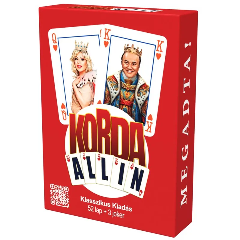 Kiárusítás Korda All-in Klasszikus francia kártyapakli (52 lap + 3 Joker)