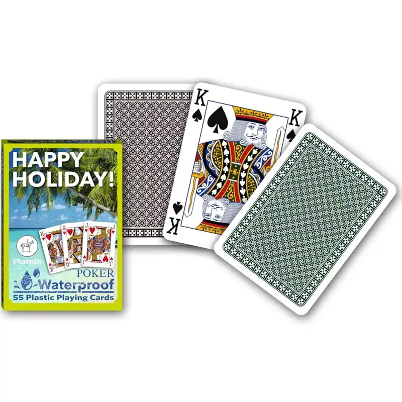 Expressz kézbesítés Happy Holiday! plasztik römi kártya 1x55 lap - Piatnik