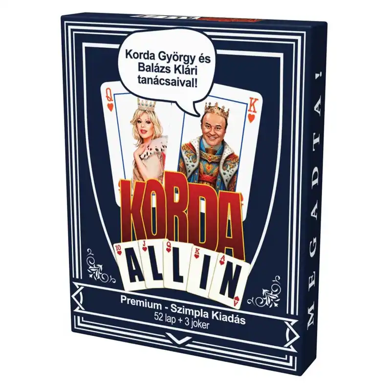 Korda All-In Prémium francia kártyapakli (52 lap + 3 Joker) Olcsóbb