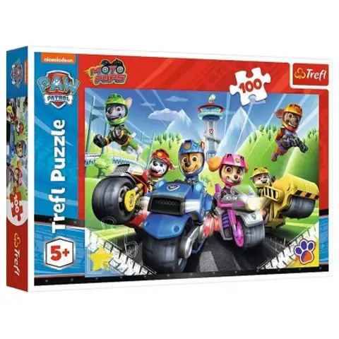 Prémium Mancs őrjárat Motoron 100 db-os puzzle - Trefl
